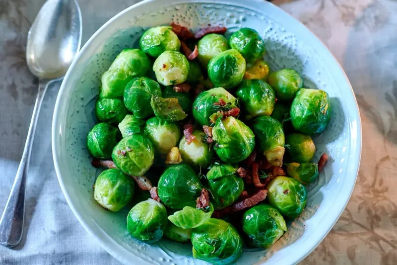 Brussels Sprouts Outside Christmas