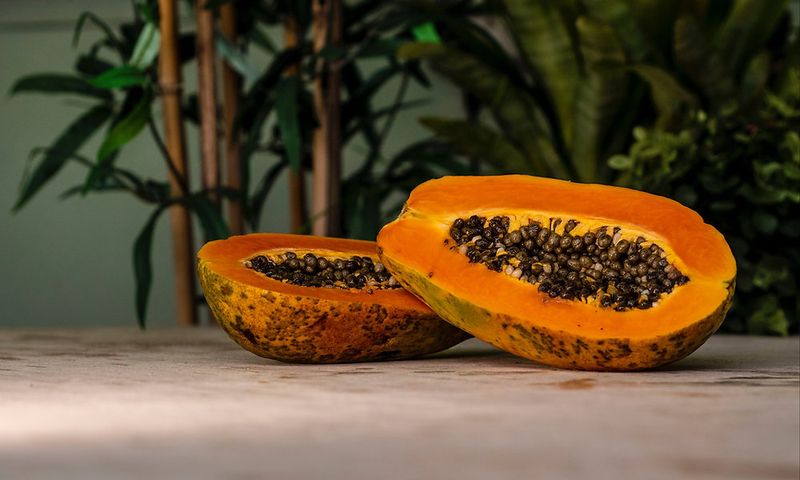 Papaya (Especially Unripe)