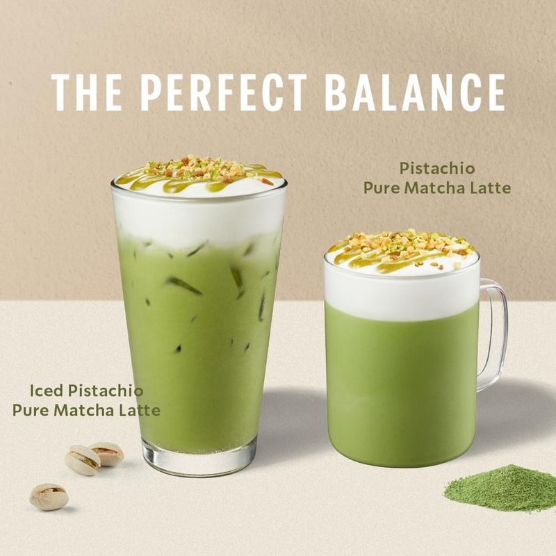 Pistachio Matcha Lattes