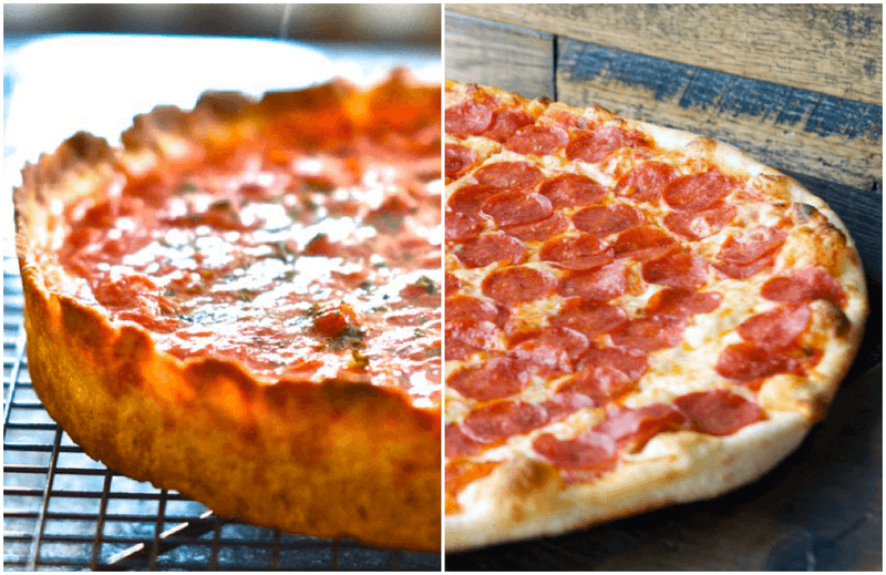 Thin-Crust And Thick-Crust Styles Developed In Different Regions