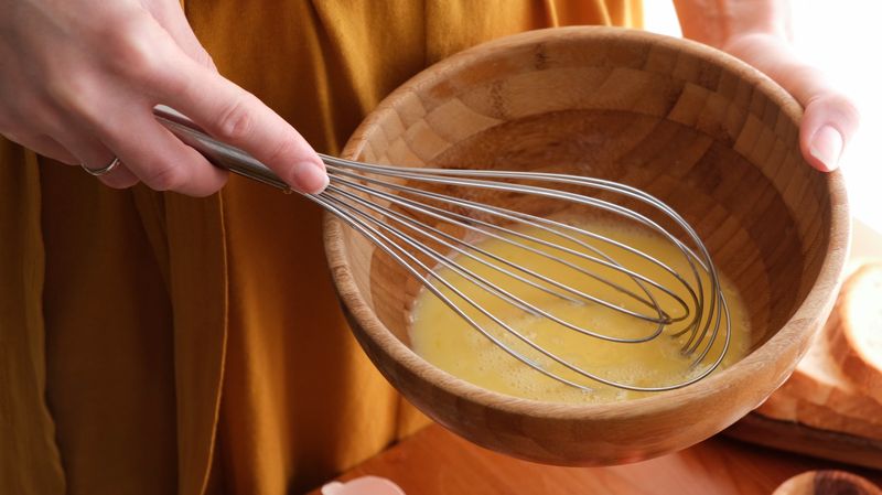 Whisk The Eggs Until Fully Combined