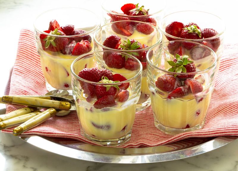Madagascan Vanilla Custard With Warm Fruit Compote