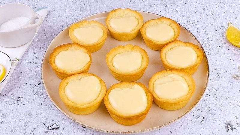 Mini Lemon Tarts With Whipped Crème Fraîche