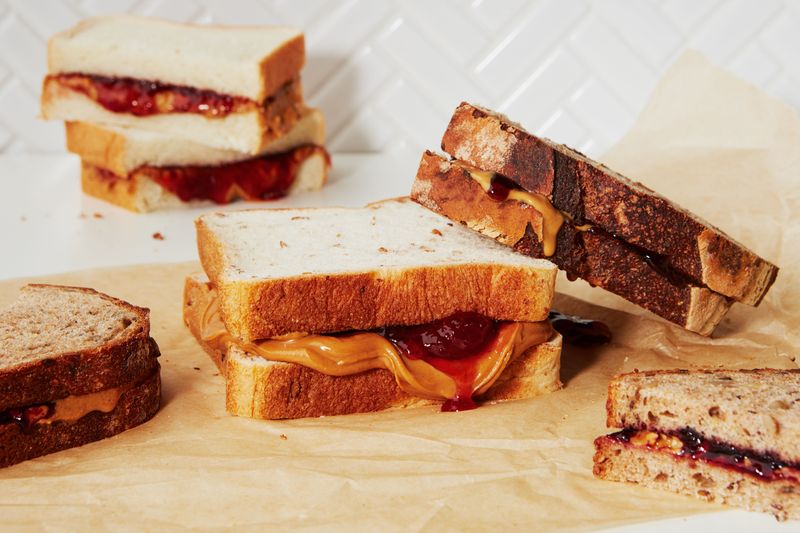 Peanut Butter And Jelly Sandwiches
