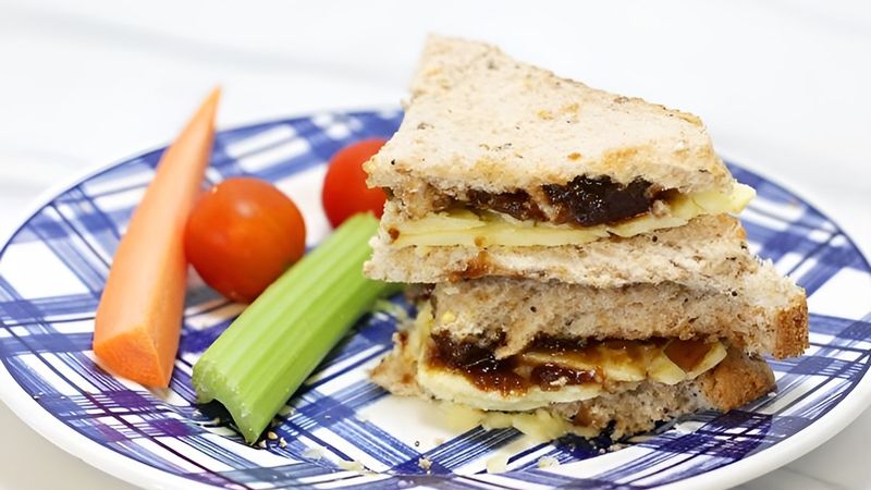 Cheese And Pickle Sandwich