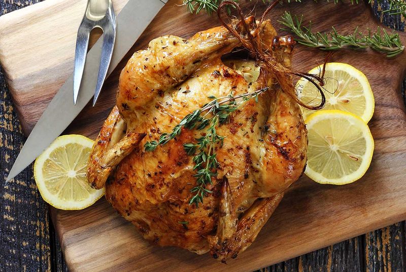 Roast Chicken With Lemon And Herbs