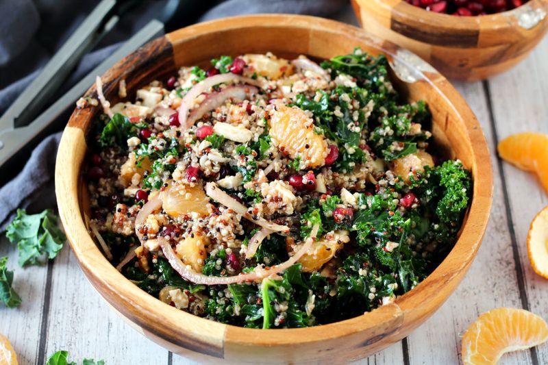 Kale And Quinoa Salad With Citrus Dressing