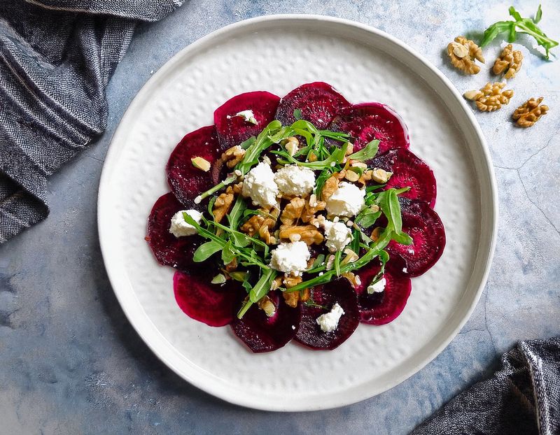 Beetroot And Goats' Cheese Walnut Salad