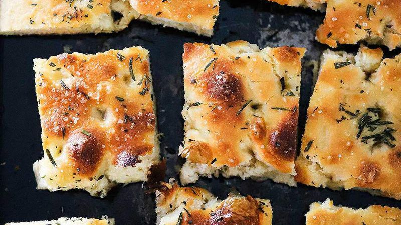 Fluffy Homemade Focaccia With Rosemary