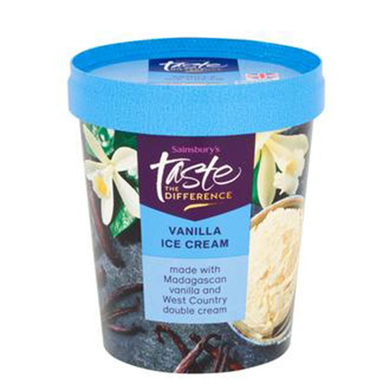 Sainsbury's Taste The Difference Vanilla Ice Cream
