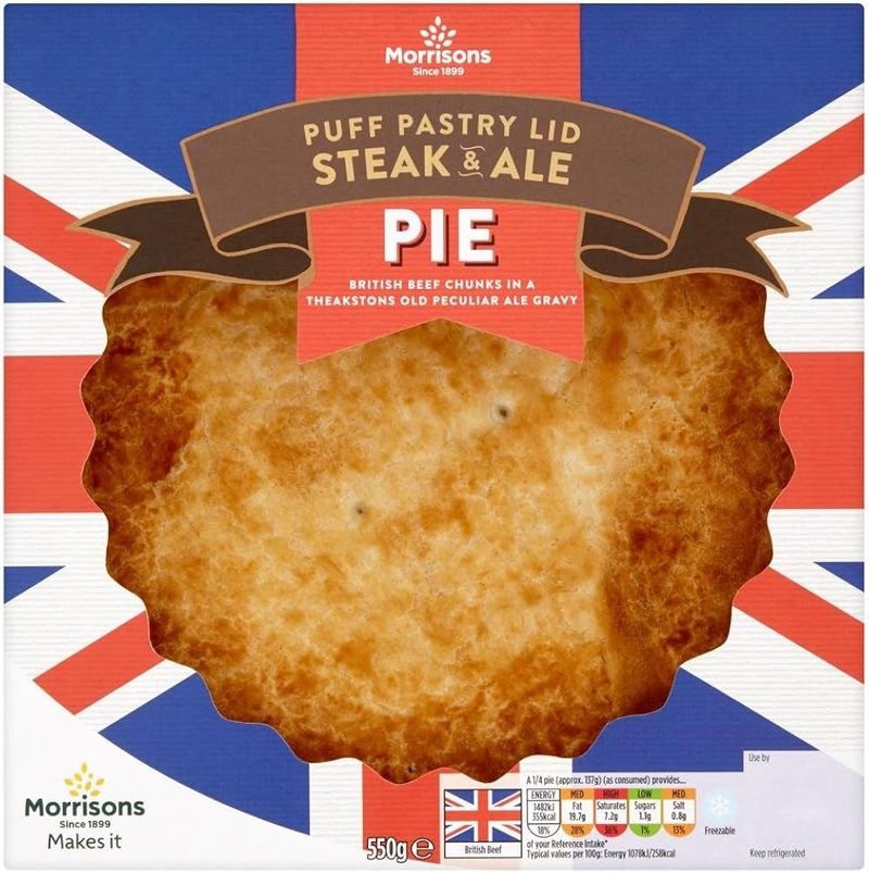 Morrisons Peppered Steak Puff Pie