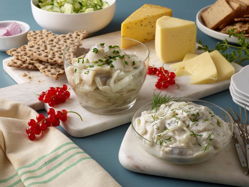 Pickled Herring In Cream Sauces