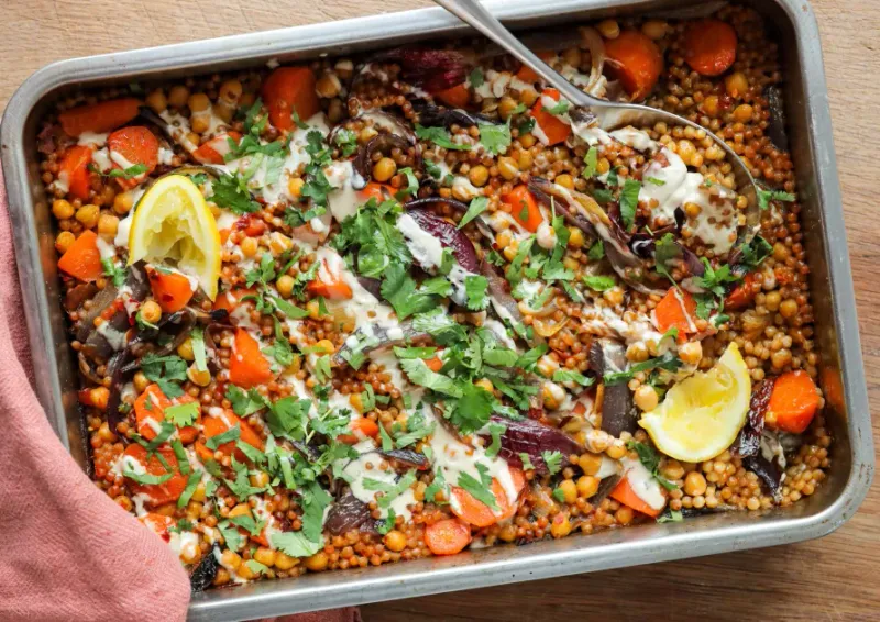Vegetable Couscous With Tinned Chickpeas