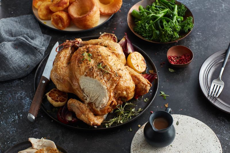 Roast Chicken And Leek Gravy