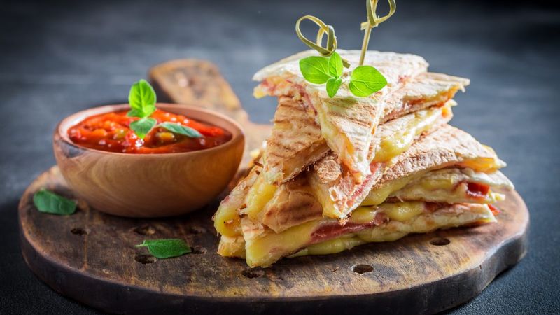 Cheese And Ham Toasted Wrap