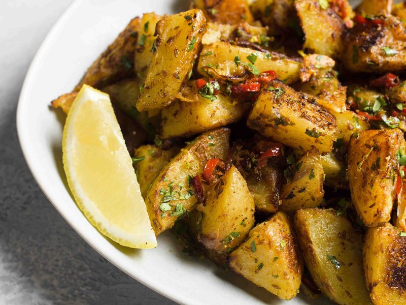 Crispy Roast Potatoes With Herb Salt