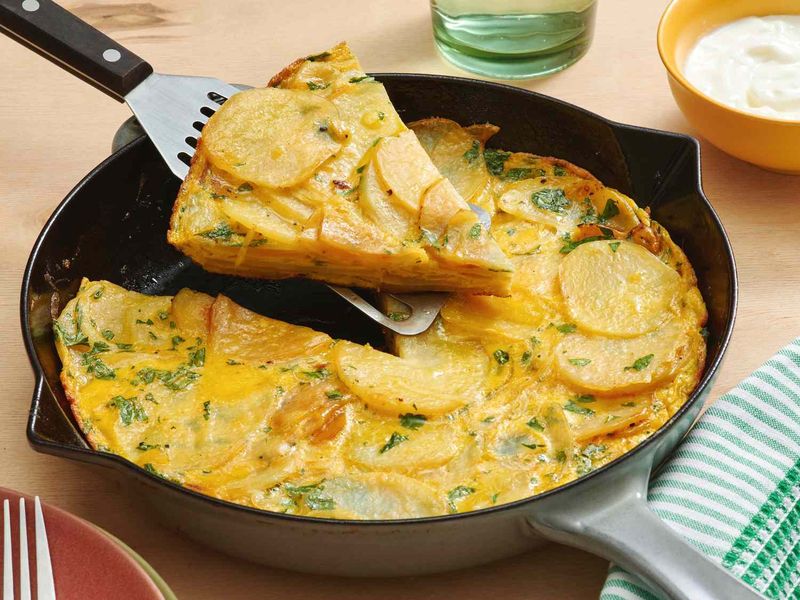 Spanish Tortilla With Potatoes And Onions