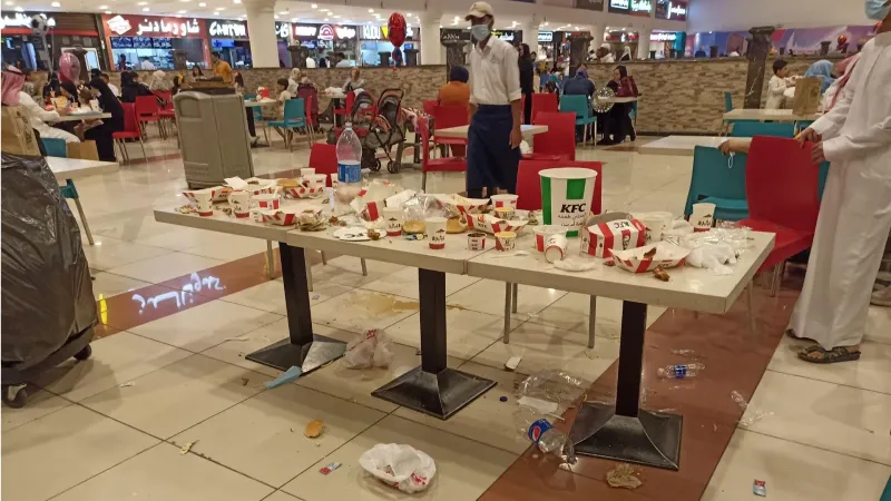 Leaving Tables Extremely Messy