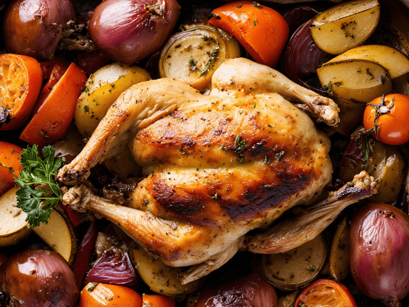 Roast Chicken With Vegetables