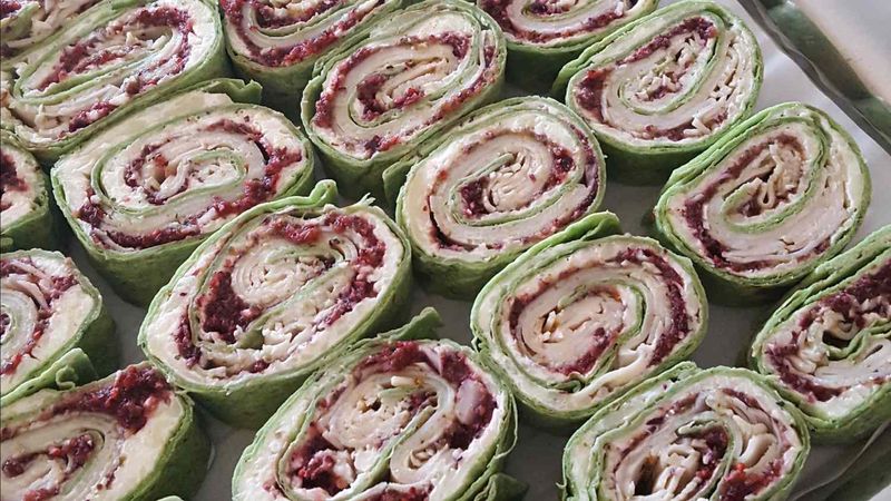Turkey And Cranberry Mini Wraps