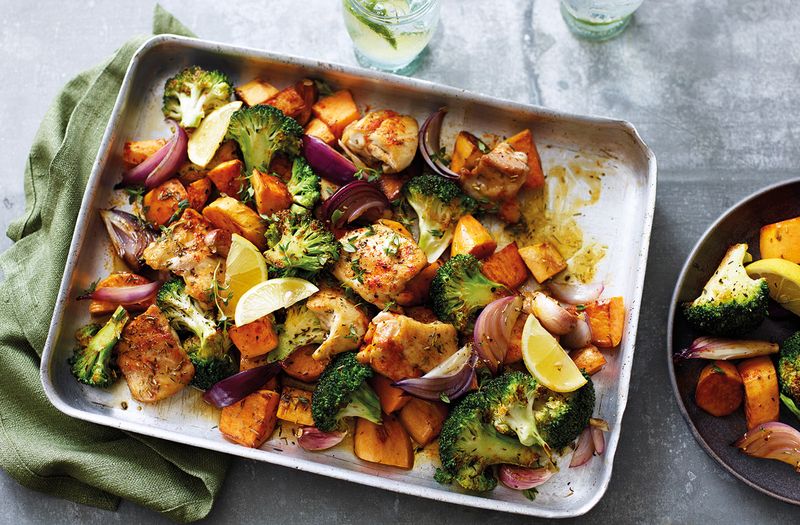 Spiced Chicken Traybake With Sweet Potatoes