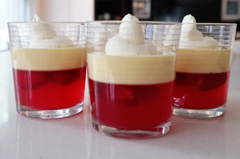 Jelly And Whipped Cream Cups
