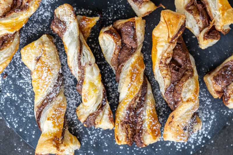 Nutella Puff Pastry Twists