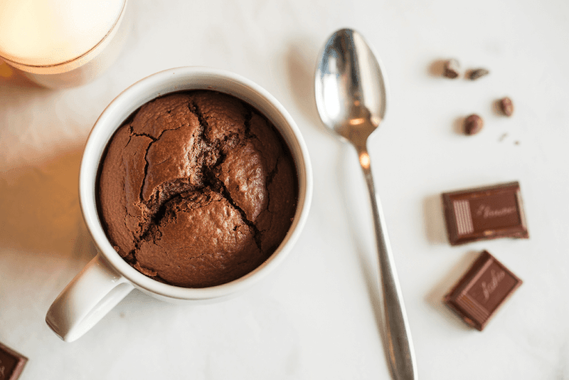 Chocolate Mug Cake Using Chopped Sweets