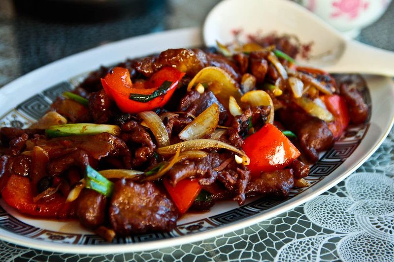 Beef In Black Bean Sauce