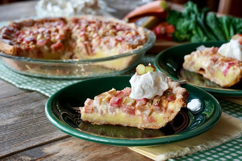 Rhubarb And Custard Pie