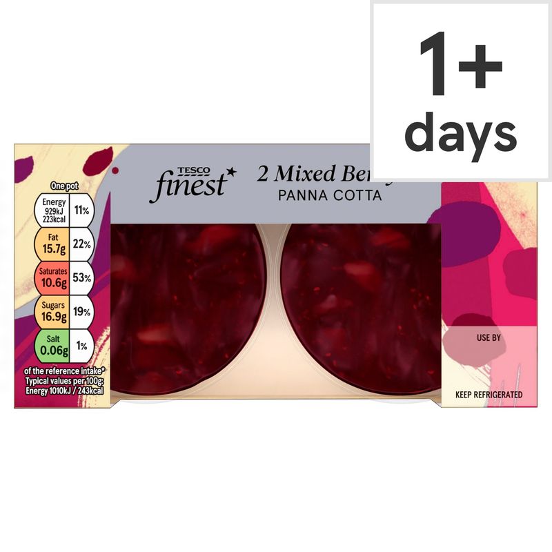 Tesco Finest Mixed Berry Panna Cotta