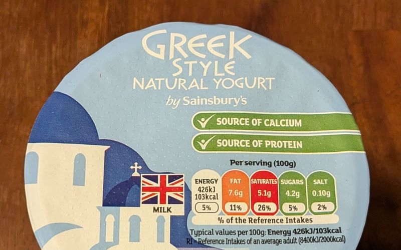 Sainsbury's Fat Free High Protein Yogurt