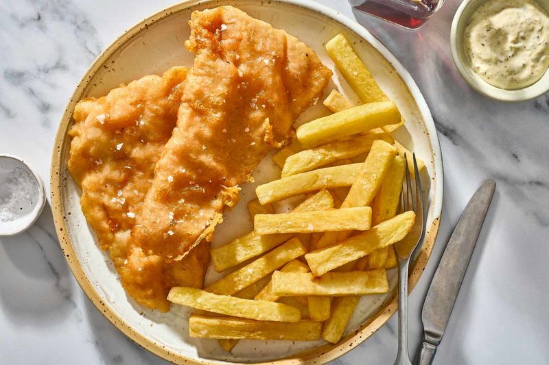 Fish Fingers With Chips