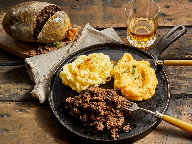 Haggis With Neeps And Tatties