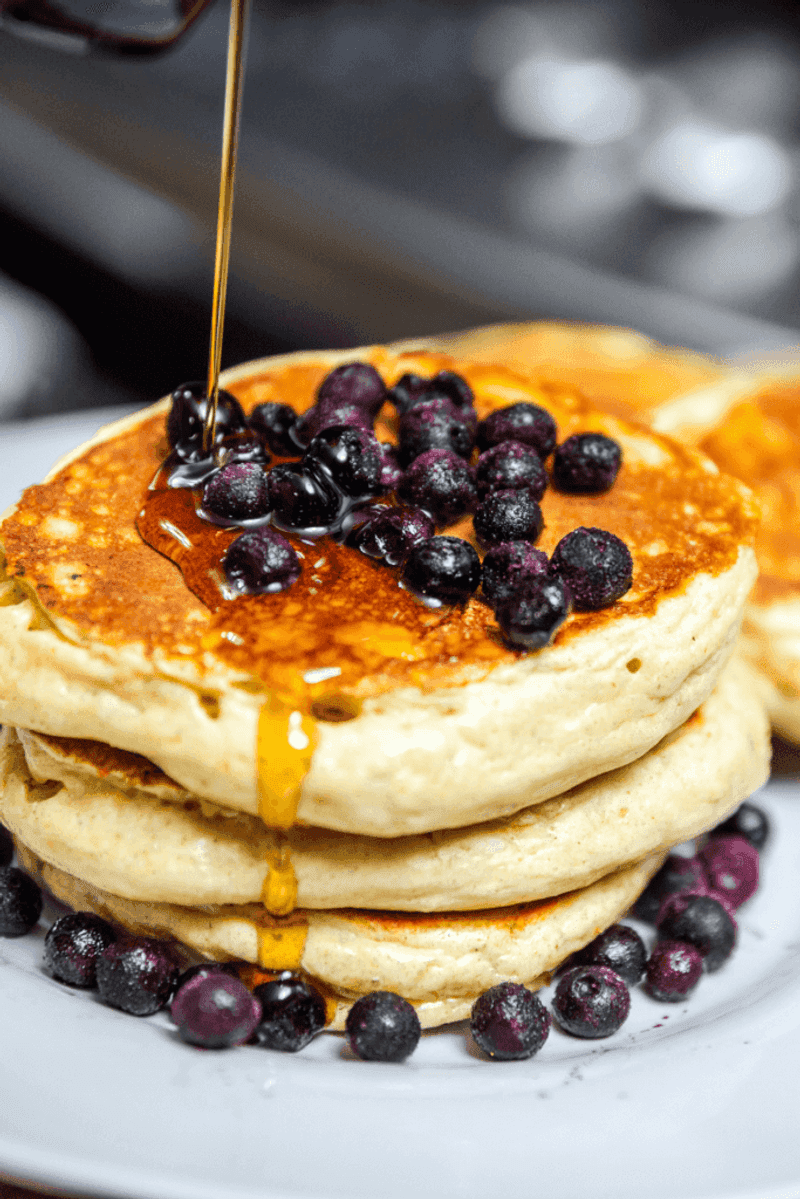 Lentil Pancakes With Yoghurt And Berries