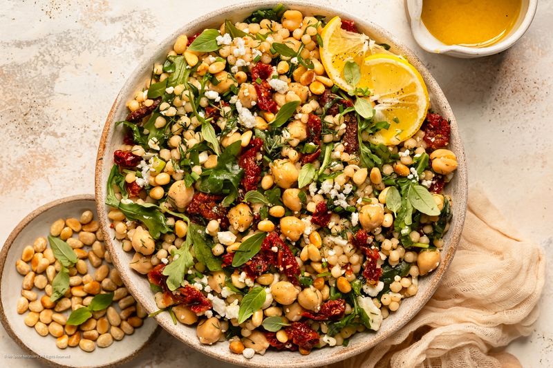 Couscous With Chickpeas And Lemon Dressing