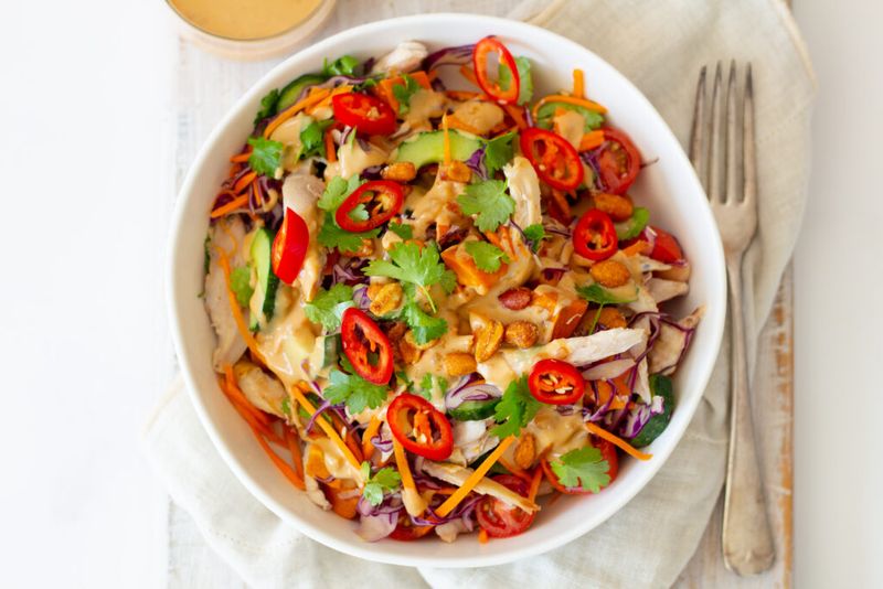 Chicken Satay Salad