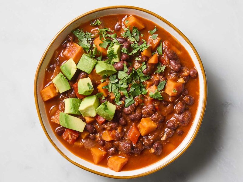 Sweet Potato And Black Bean Chilli