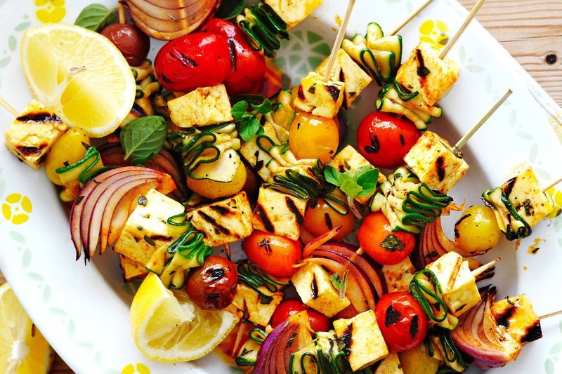 Halloumi Skewers