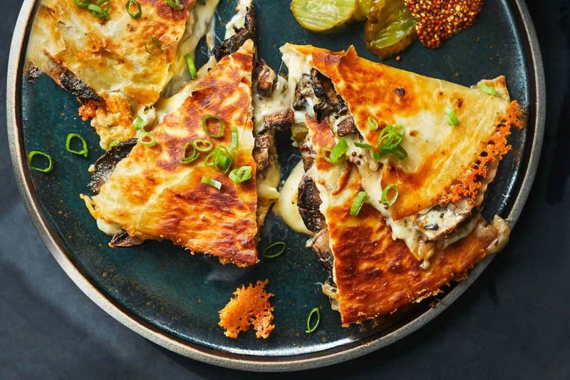 Cheese And Mushroom Quesadilla