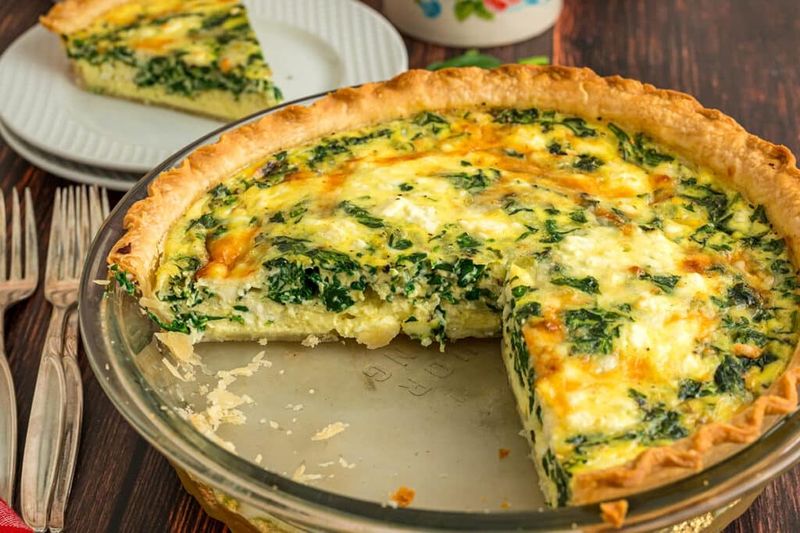 Cheese And Spinach Quiche
