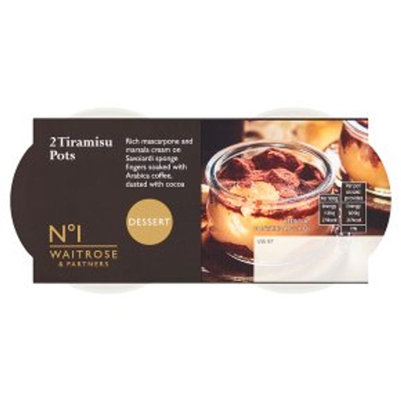 Waitrose No.1 Tiramisu Pots