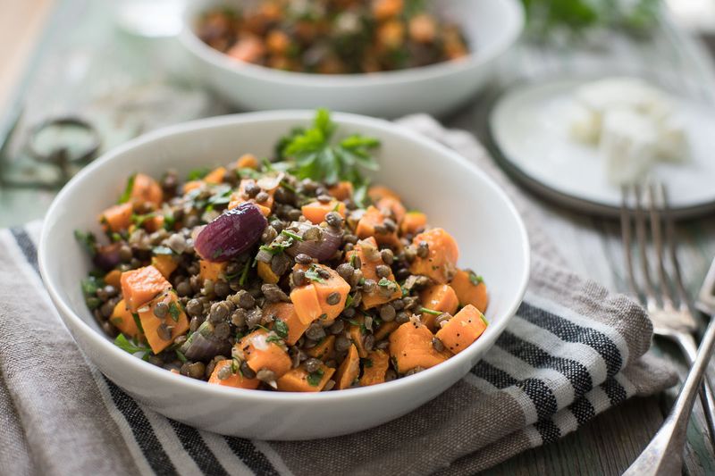 Lentil And Roasted Sweet Potato Salad