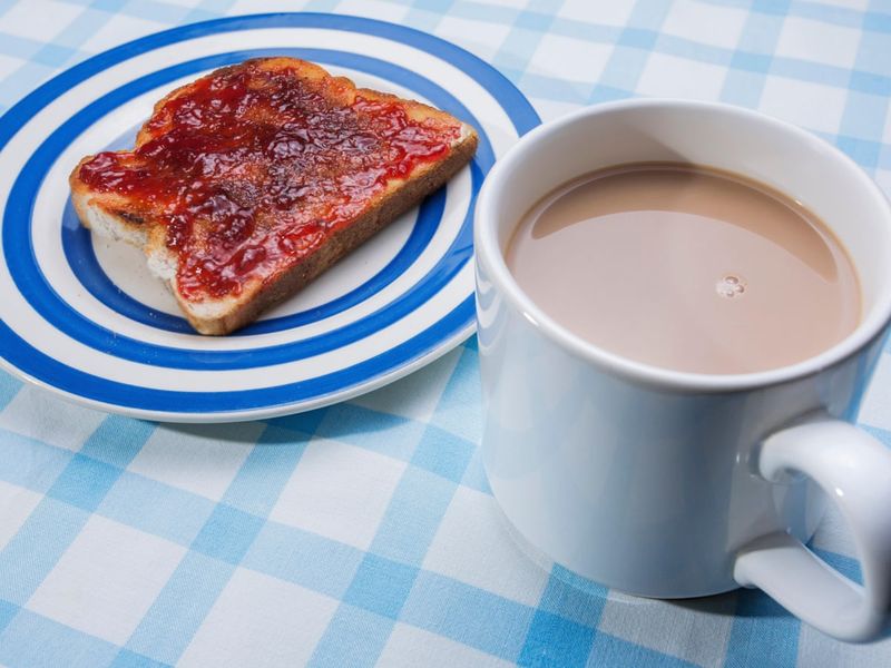 United Kingdom – Toast With Butter And Jam, Tea