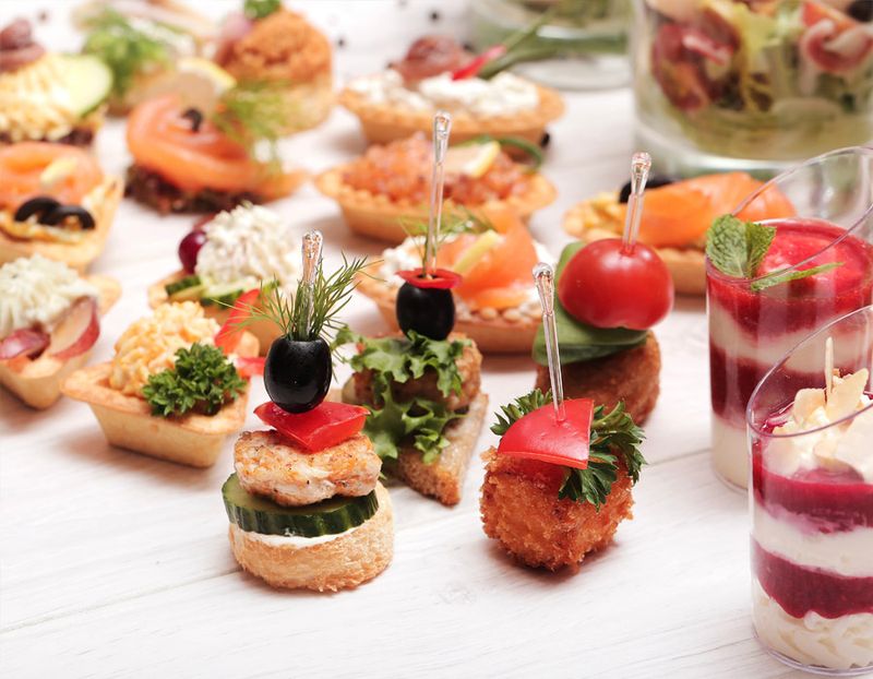 Canapés With Seasonal Ingredients