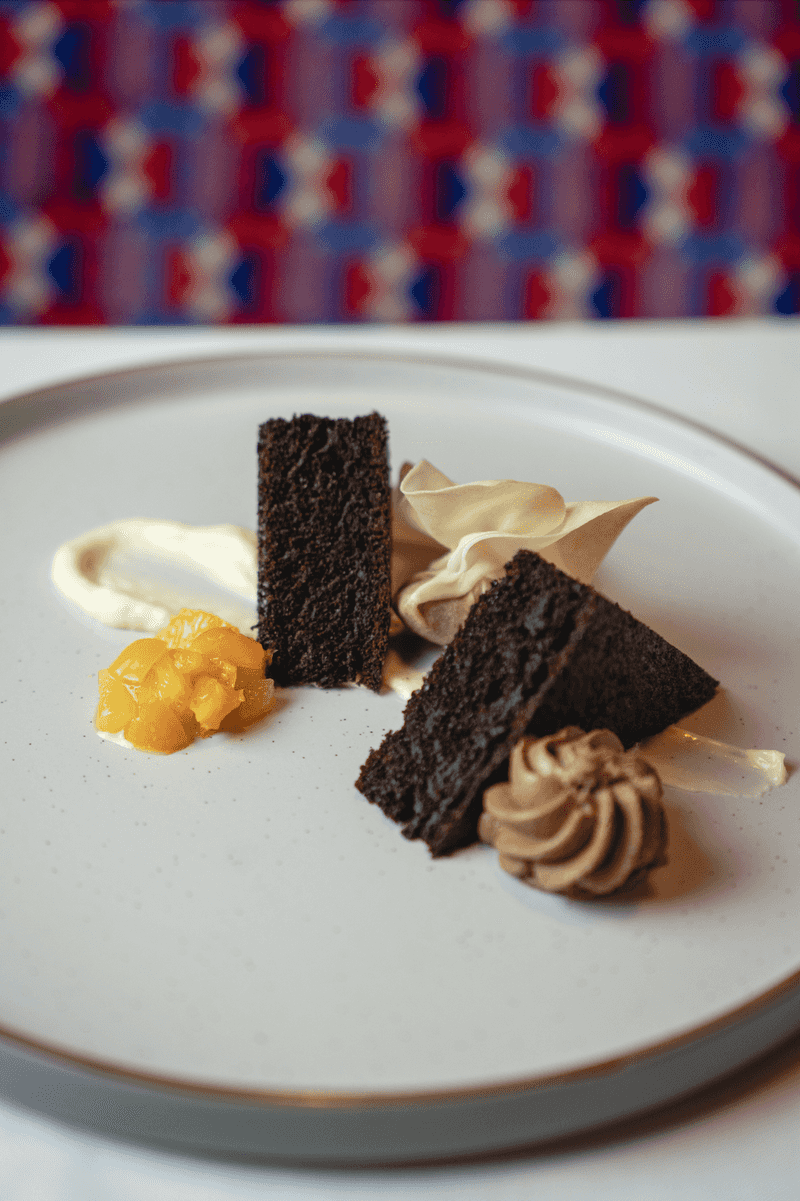 Food, Design, And Setting Inside A Converted Tube Carriage