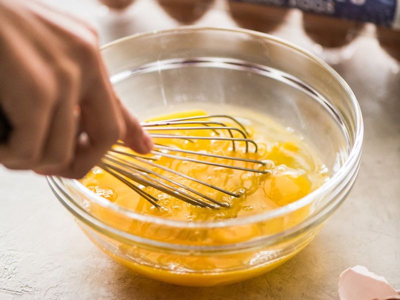 Season The Eggs Lightly Before Cooking