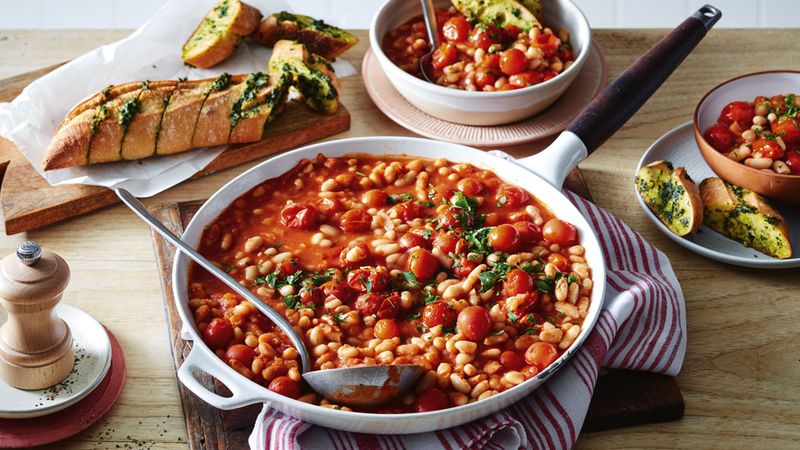 Bean And Vegetable Casserole With Herbs