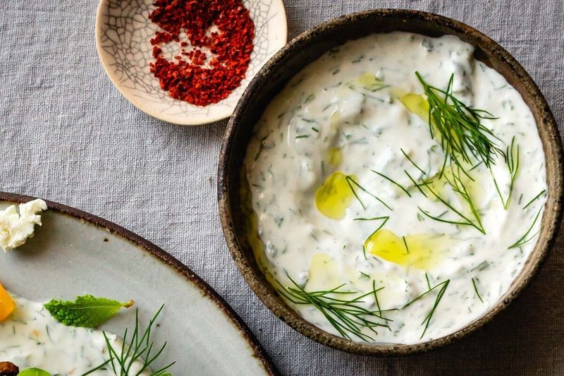 Garlic And Herb Yogurt Sauce