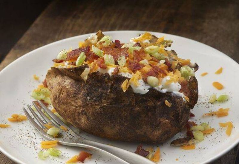 Jacket Potatoes With Various Fillings